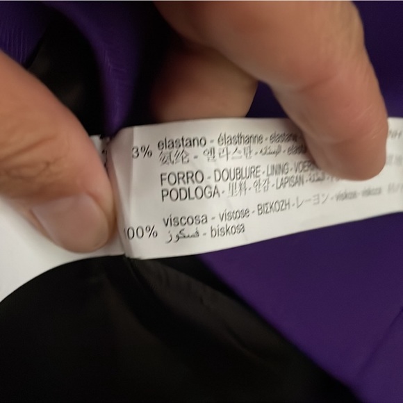 ZARA PURPLE VOLUMINOUS SHORT DRESS - Picture 9 of 10